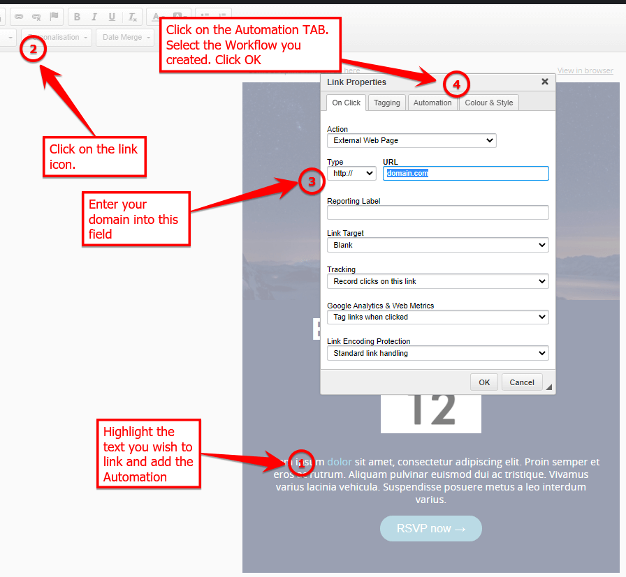 screenshot howto automation link