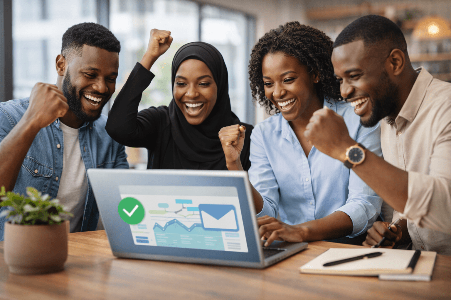 Team collaboration supporting email marketing workflows in Kenya