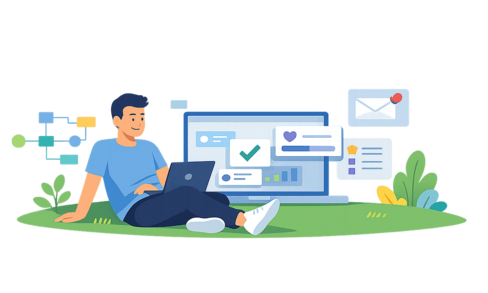 Email marketing growth concept